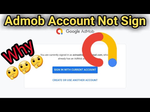 Admob Account Not Sign In||admob account kaise banaye|cannot sign up admob account problem fix