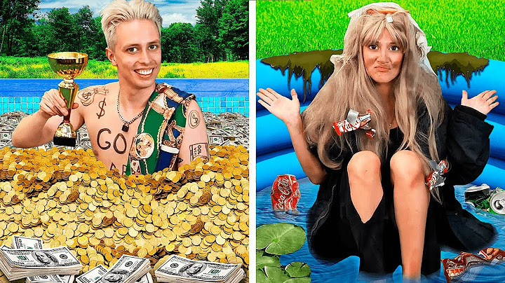RICH BOY vs POOR GIRL Pool Challenge! Part 2