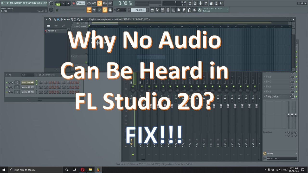 No Audio in FL Studio / No Associated Master Audio Output Target (FIXED) -  YouTube