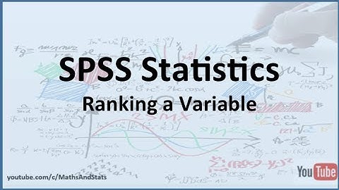 SPSS: Assigning Ranks to a Variables Observations within SPSS
