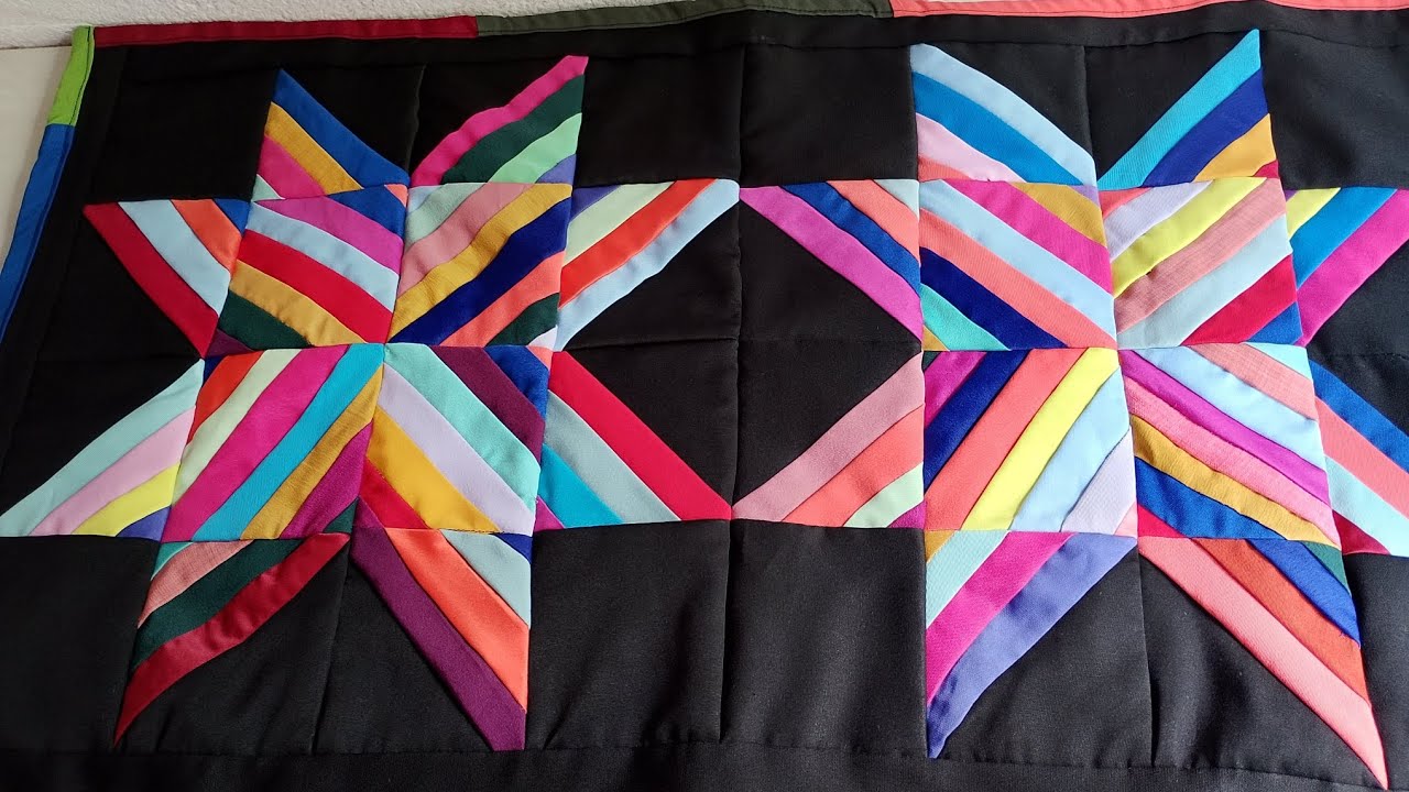 Tapete estrelas em patchwork 