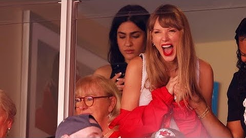 taylor swift cheers on travis kelce at kansas city chiefs game hd videos full