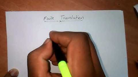 Finite translation,jj sakurai