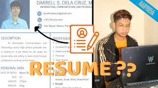 Paano Gumawa ng Resume Kung Senior High Graduate ka o No Experience? [Template included] by Darrell FreeTalks 182,331 views 2 years ago 13 minutes, 20 seconds