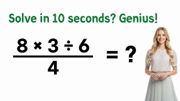 Simplify First! Solve (8×3÷6)/4 = ? | 약분을 먼저 해서 복잡한 분수 계산을 쉽게 끝내는 방법!