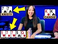 Kristy Arnett FLOPS QUADS, CRUSHES the Game!!! ♠ Live at ...