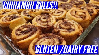 Cinnamon Rolls with Cream Cheese Frosting Gluten/Dairy Free