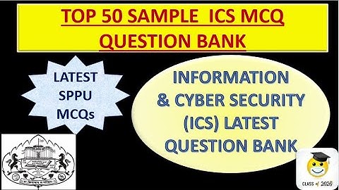 SPPU ICS SAMPLE 50 MCQ Question Bank| SPPU Latest Question Bank|SPPU FINAL YEAR MCQs#punericomputer