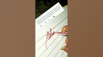 "Shambhavi " 😍❤️in Cursive Writing ✨️ #calligraphy #art #cursive #shorts #shortvideo #trending