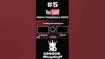 YouTube Outro Templates 5 For YouTube Channels 2023 No Text+ No Copyright + Free Download