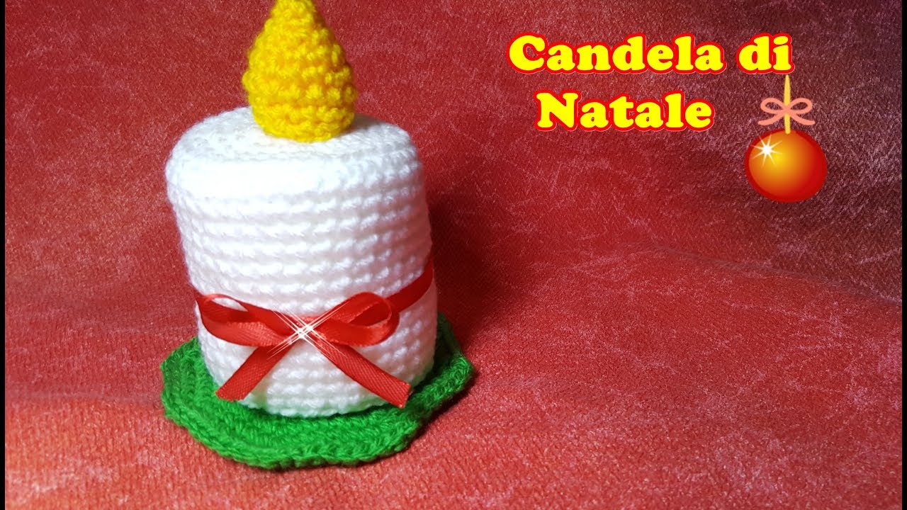 10 Decorazioni Natalizie Alluncinetto.Candela Natalizia All Uncinetto Crochet Christmas Candle Decorazioni Di Natale Fai Da Te Youtube