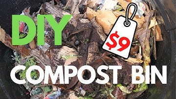 How to Make a DIY Compost Bin for Just $9 Using a Trash Can