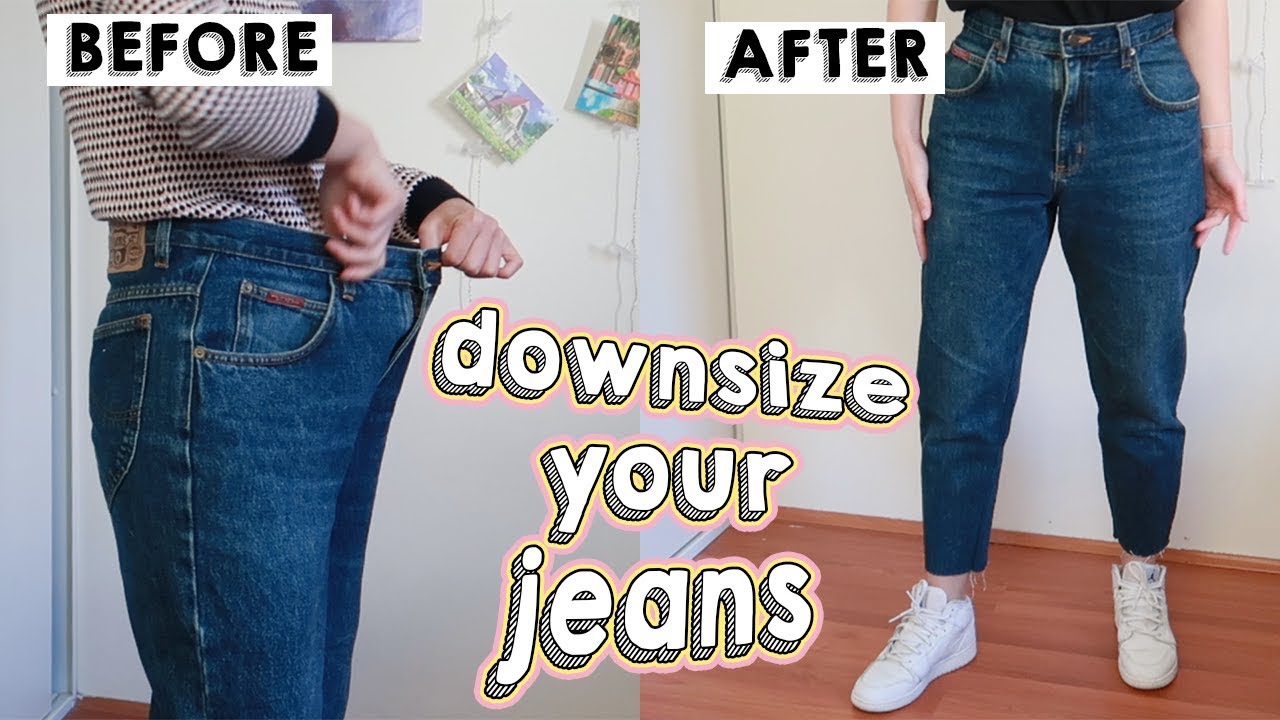 How I resize my jeans and fix my clothes - YouTube