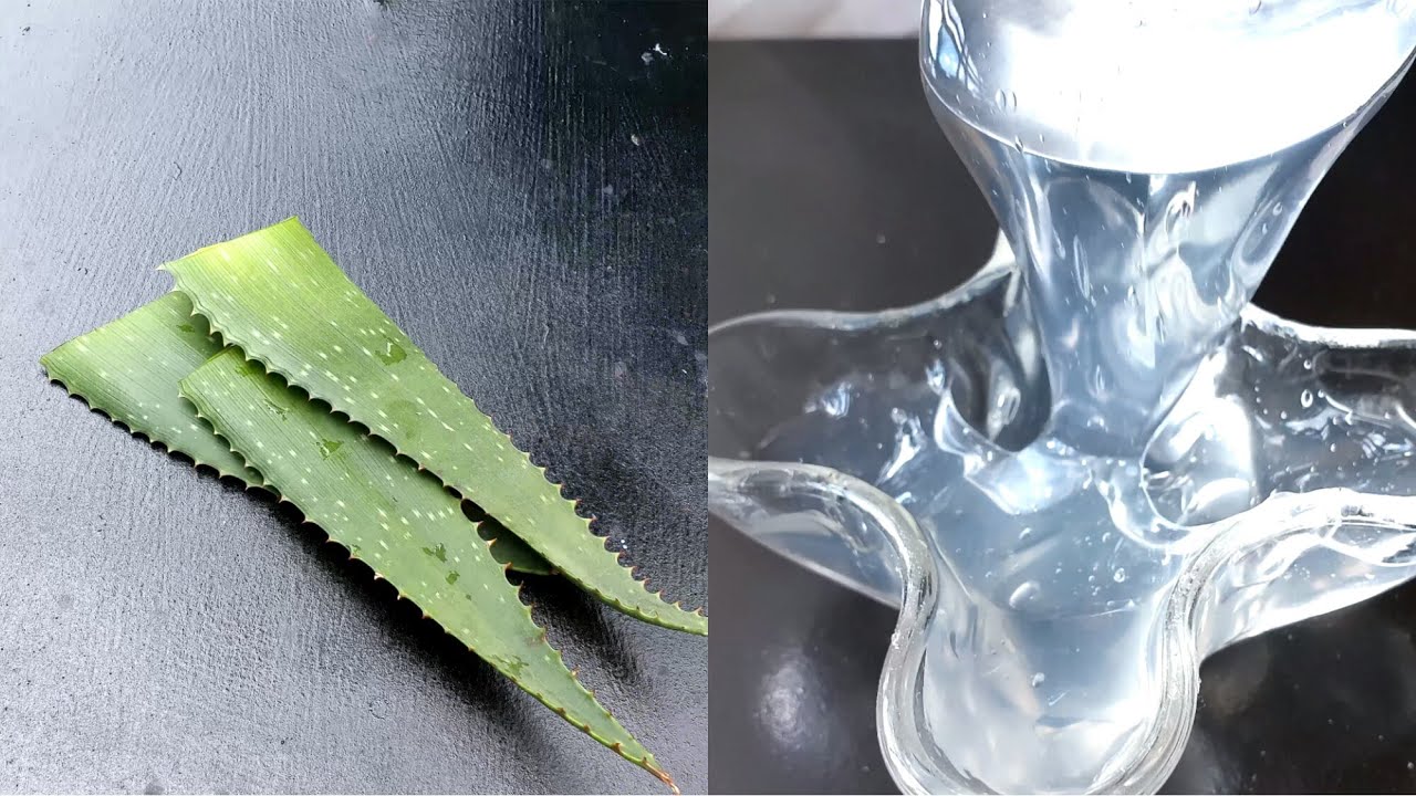 How to make thick organic aloe vera and flaxseed gel/ DIY hair and face