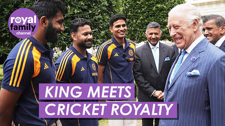 His 'Bowl Highness' King Charles Meets India Cricket Team