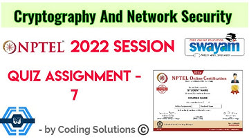 Cryptography And Network Security | Week 7 Answers 2022 | NPTEL ||