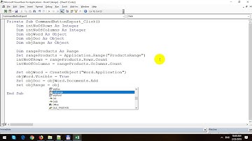 How to Export Excel Data to Word via VBA