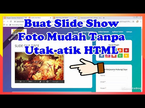 Cara Membuat Slide Show Foto di Postingan Blogger Mudah 2020