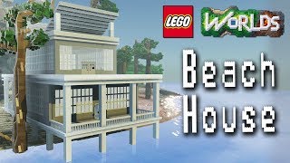 Designing and Building in Lego Worlds: Let's Build a Beach House! Part 1