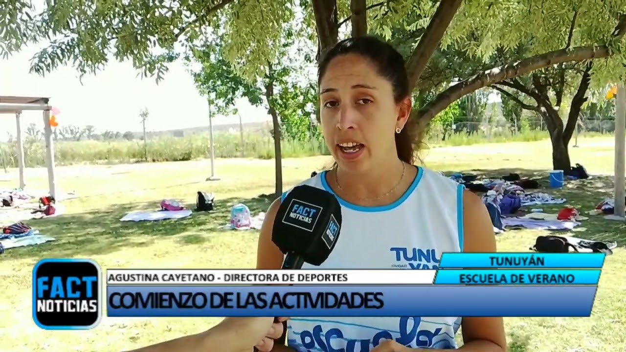 Comienzo de la Escuela de Verano Municipal en Tunuyán 