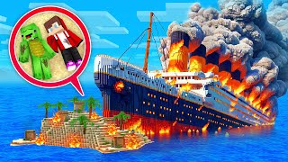 Mikey and JJ Were SHIPWRECKED On The Island in Minecraft! (Maizen)