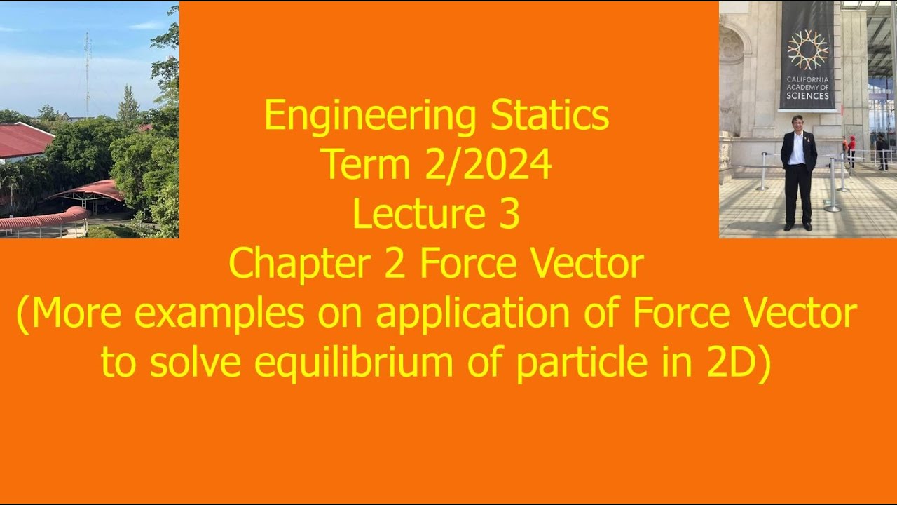 3 Chap 2 Force Vector and more Examples Engineering Static Term 2 2024 ...