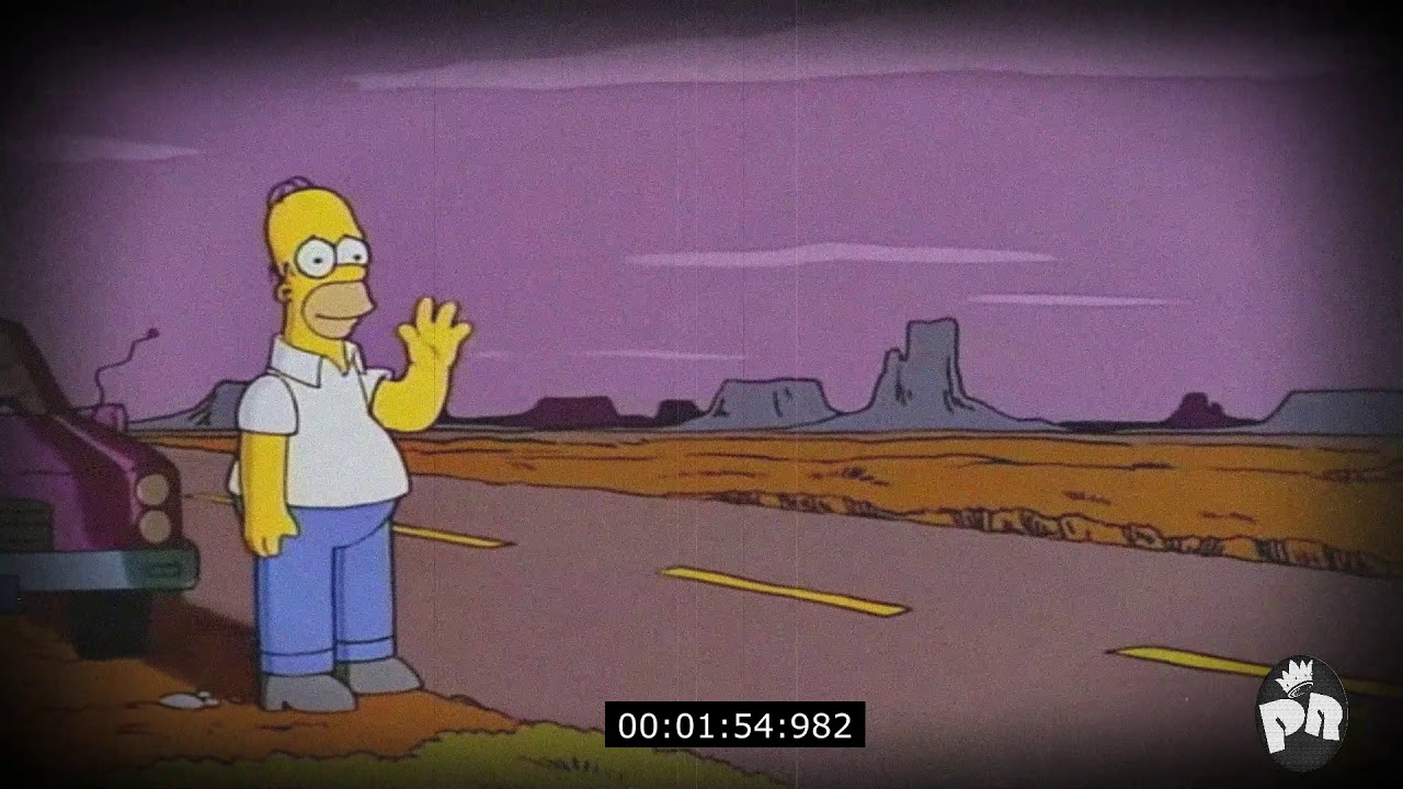 Включи simpsonwave. Симпсоны прощание. Гомер прощается. Симпсоны едут gif. Симпсоны гомер и барт с машиной.