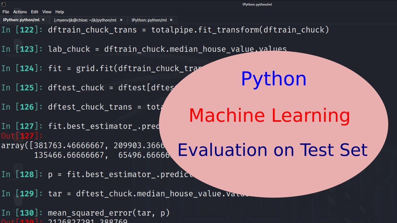 Python - Machine Learning - 14 - Evaluation On Test Set - YouTube