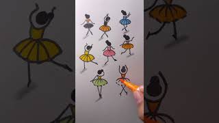 belly dance girls drawing easy 💃💃#art #viral #painting #shortsfeed #shorts #reels #viralvideos
