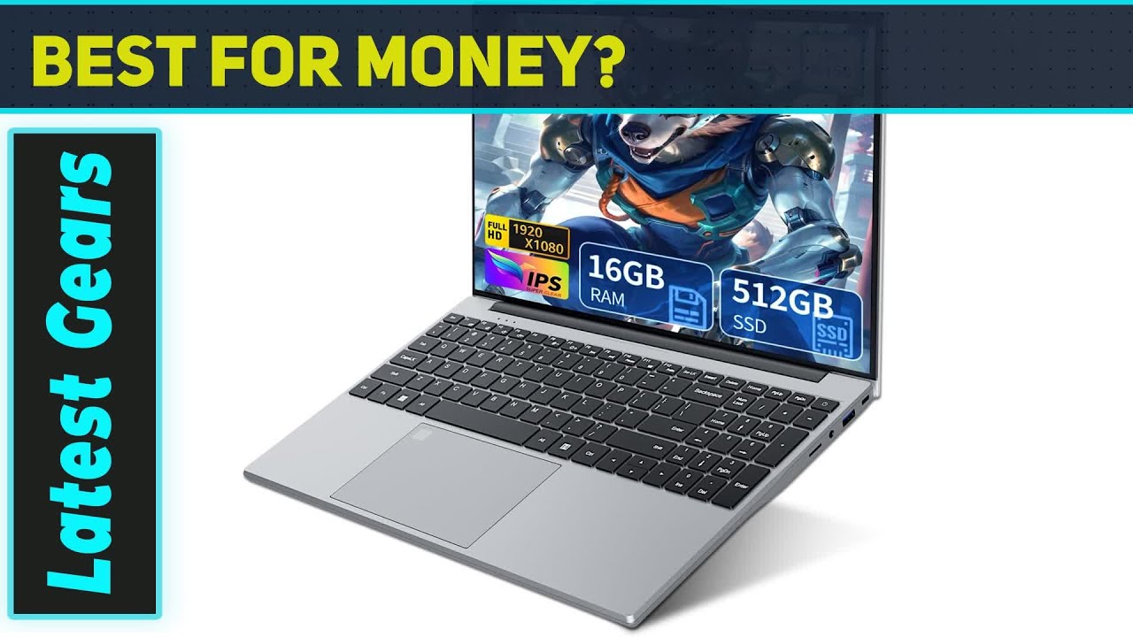 15.6 Inch Laptop N150 – Best Quad-Core Laptop with 16GB RAM and 512GB SSD