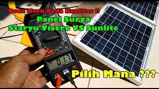 Perbandingan Panel Surya Staryu Visero Vs Sunlite 10Wp