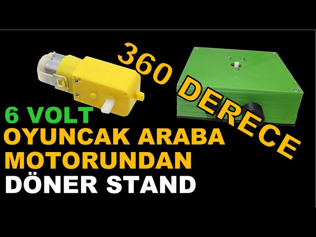 Oyuncak Araba Motorundan 360 Derece Doner Stand Doner Tabla Yapimi Nasil Yapilir Youtube