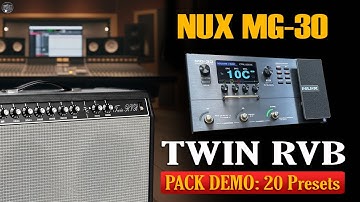 NUX MG 30 TWIN RVB Pack Demo: Clean & Drive | Fender Twin Reverb-style Tone