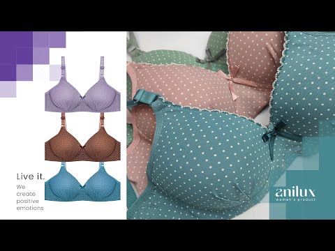 سوتین زنانه مدل اسفنجی بدون فنر کد 9081 