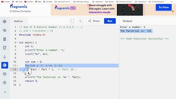 C Programming | Sum of N Natural Numbers in C | for Loop & Operators Explained
