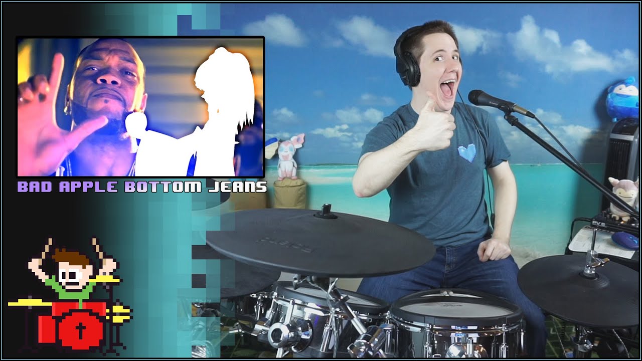 Bad Apple Bottom Jeans On Drums!