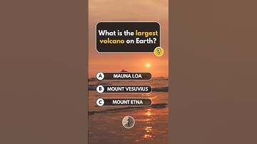 What is the largest volcano on Earth? #shorts #ScienceClass #InnovationInScience