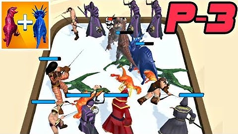 completed 32 to 45 levels in merge master dinosaur fusion part 3 game | android gameplay gamex boiz