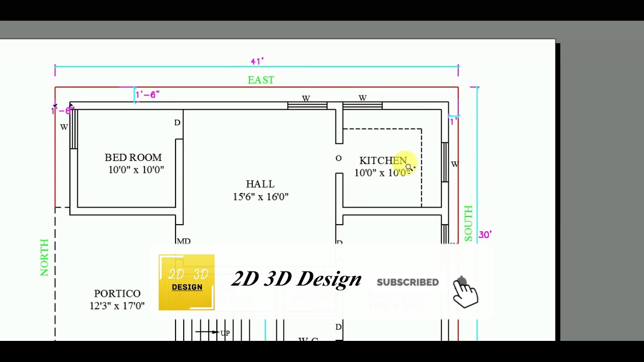 North facing building plan as per vastu 41 x 30 2019 - YouTube