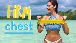 Increase and Lift your Chest with Elastic Bands | Targeted Exercises for Breasts