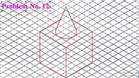 Isometric projections Problem no 12 isometric sheet computer aided engineering drawing #BCEDK103/203