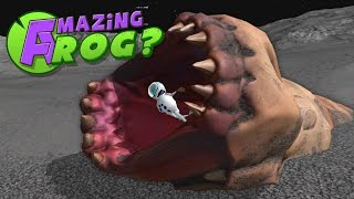 Destroying the Giant Moon Worm! - Let's Play The Amazing Frog Gameplay- Swindon Space Program Update