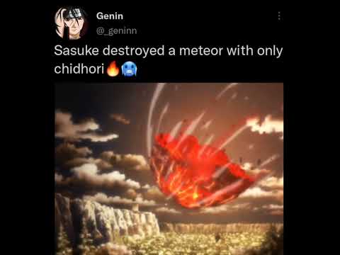 Sasuke destroys a