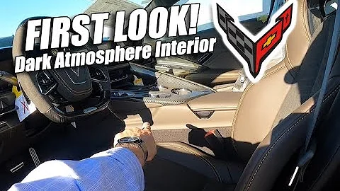 FIRST LOOK 2026 CORVETTE "VERY DARK ATMOSPHERE" INTERIOR Just off the truck!
