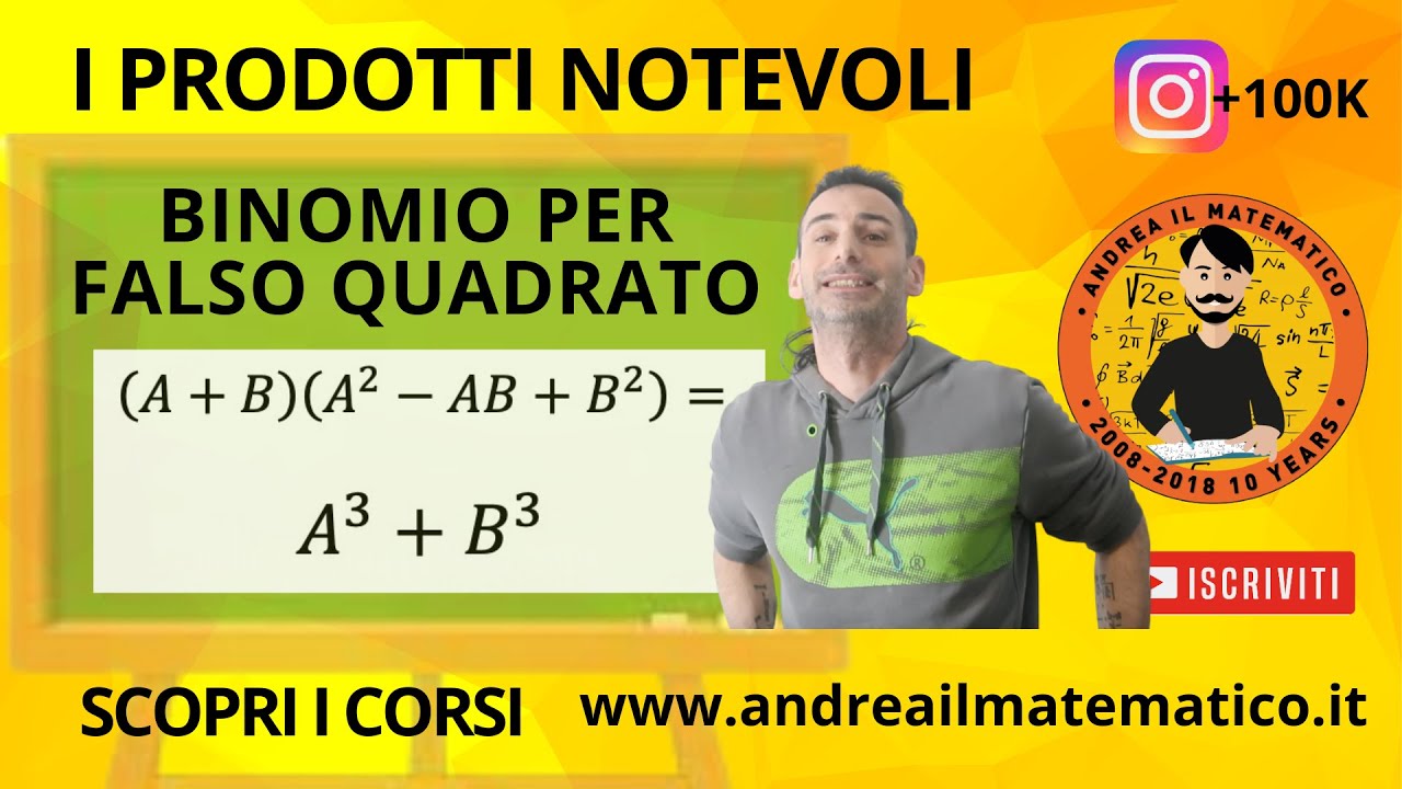 BINOMIO PER FALSO QUADRATO PRODOTTI NOTEVOLI BASI MATEMATICHE YouTube BINOMIO PER FALSO QUADRATO PRODOTTI NOTEVOLI BASI MATEMATICHE YouTube