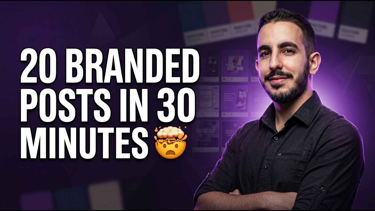 How I Create 20 Branded Posts in Under 30 Minutes (Adobe Express)