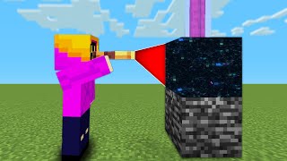 Minecraft, But The Spyglass Randomizes Any Blocks You Look At...