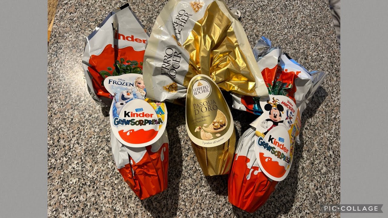 Apro con voi 3 uova di Pasqua (Kinder e Ferrero Rocher)