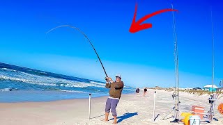 I Almost PANICKED when I Hooked this Surf fishing!