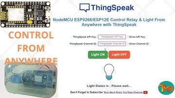 Home automation using ESP8266 || Control light from Anywhere in the world || Thinkspeak platform